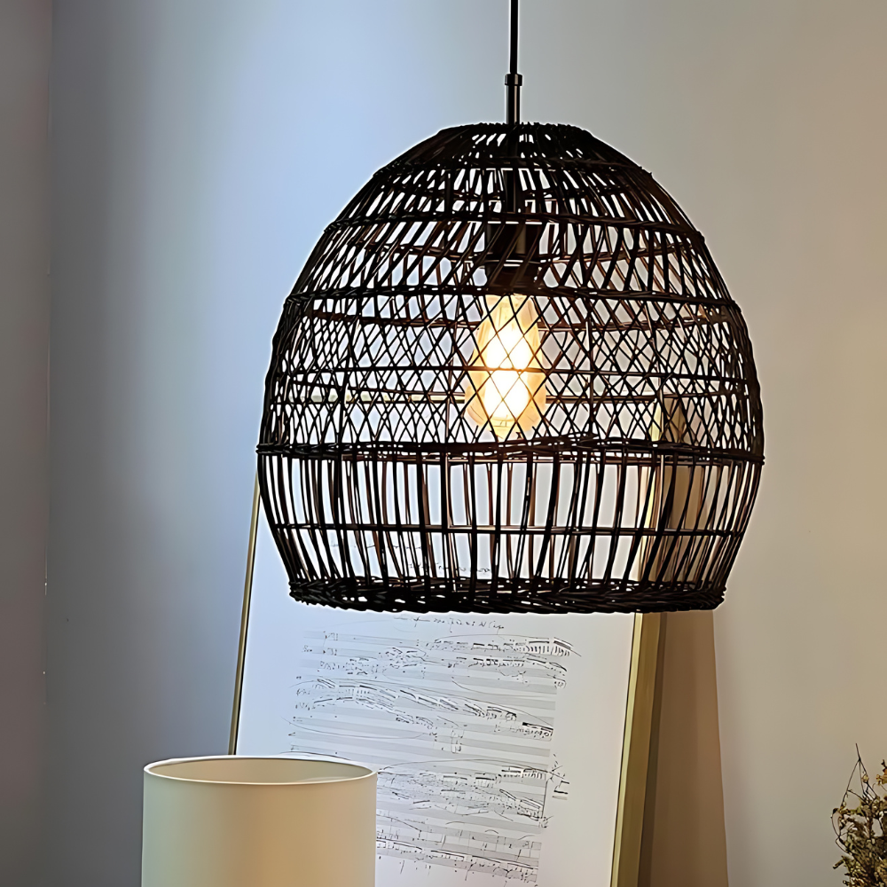 The Bohemian Thread Rattan Pendant Light