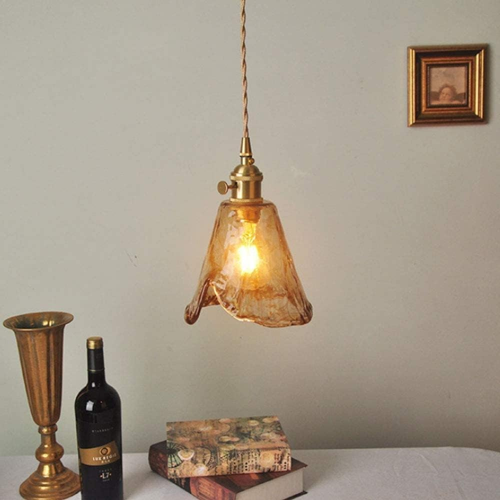 Aurex Vintage Brass Globe Pendant Light