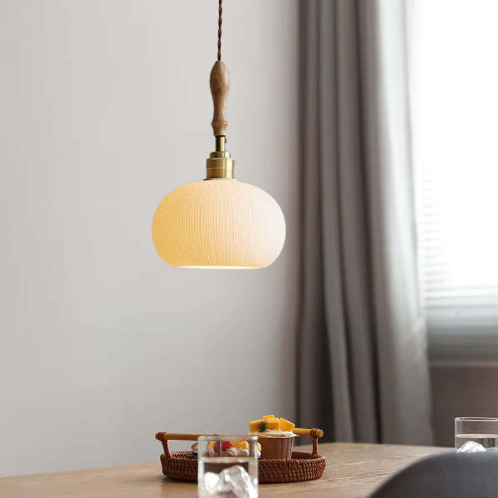 Japandi-Inspired Ceramic Light