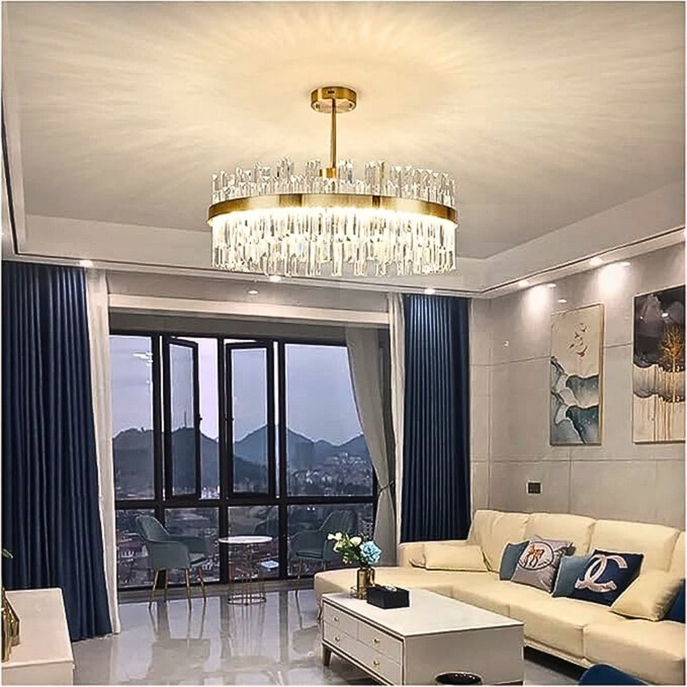 Squillo Nordic Glass Crystal Chandelier