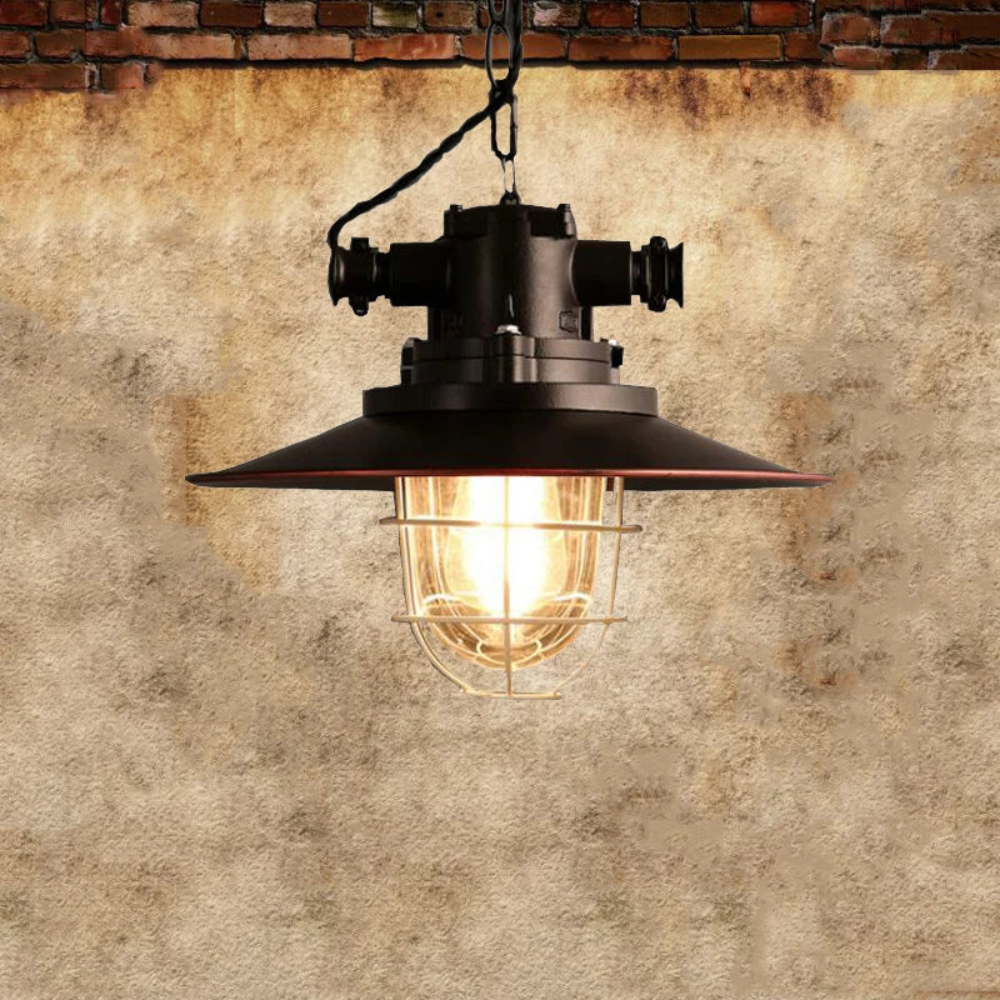 Brilliant Aluminum Industrial Ceiling Light