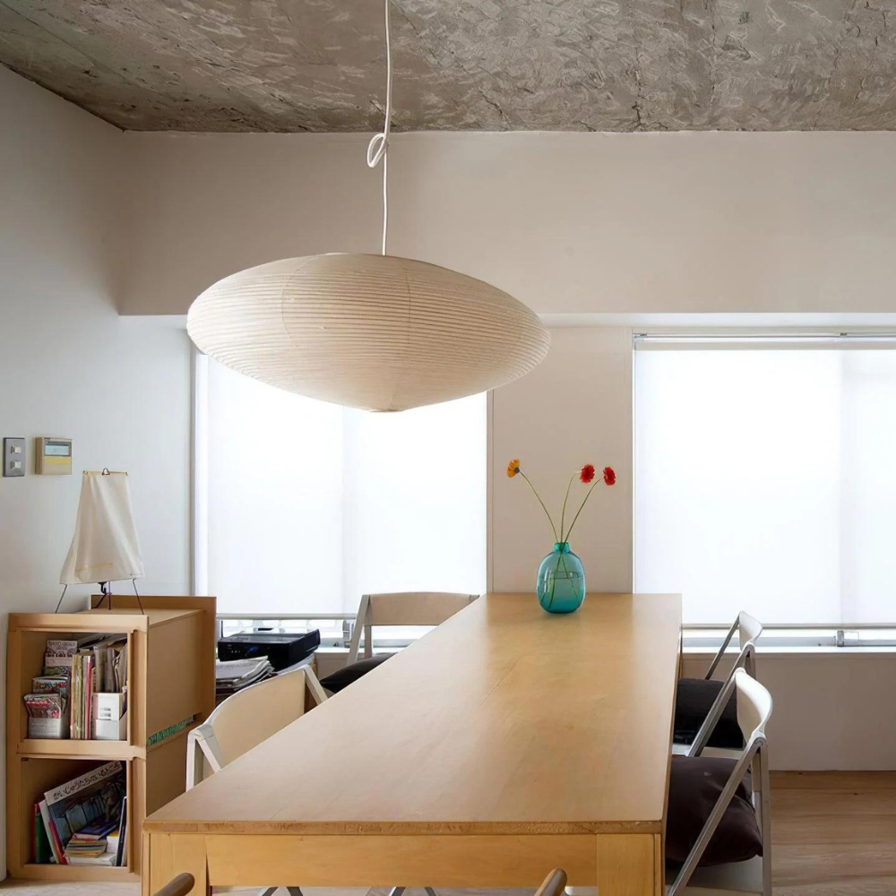 The Mist Shard Japandi Paper Pendant Light