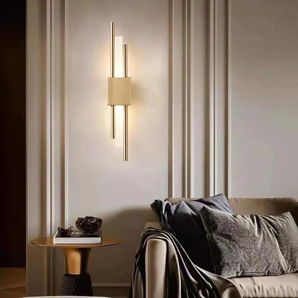Refined Radiance Marble Accents Wall Light