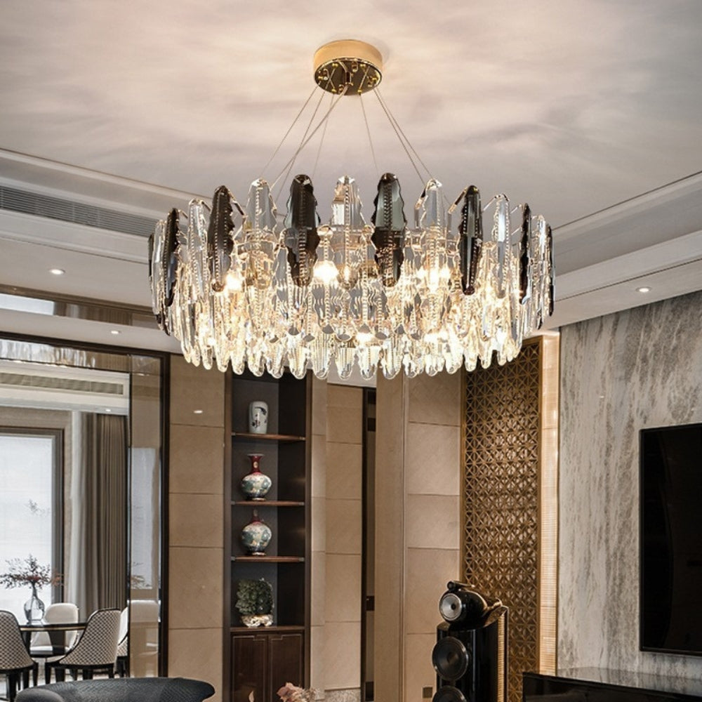 Nordic Crystal Leaf Chandelier