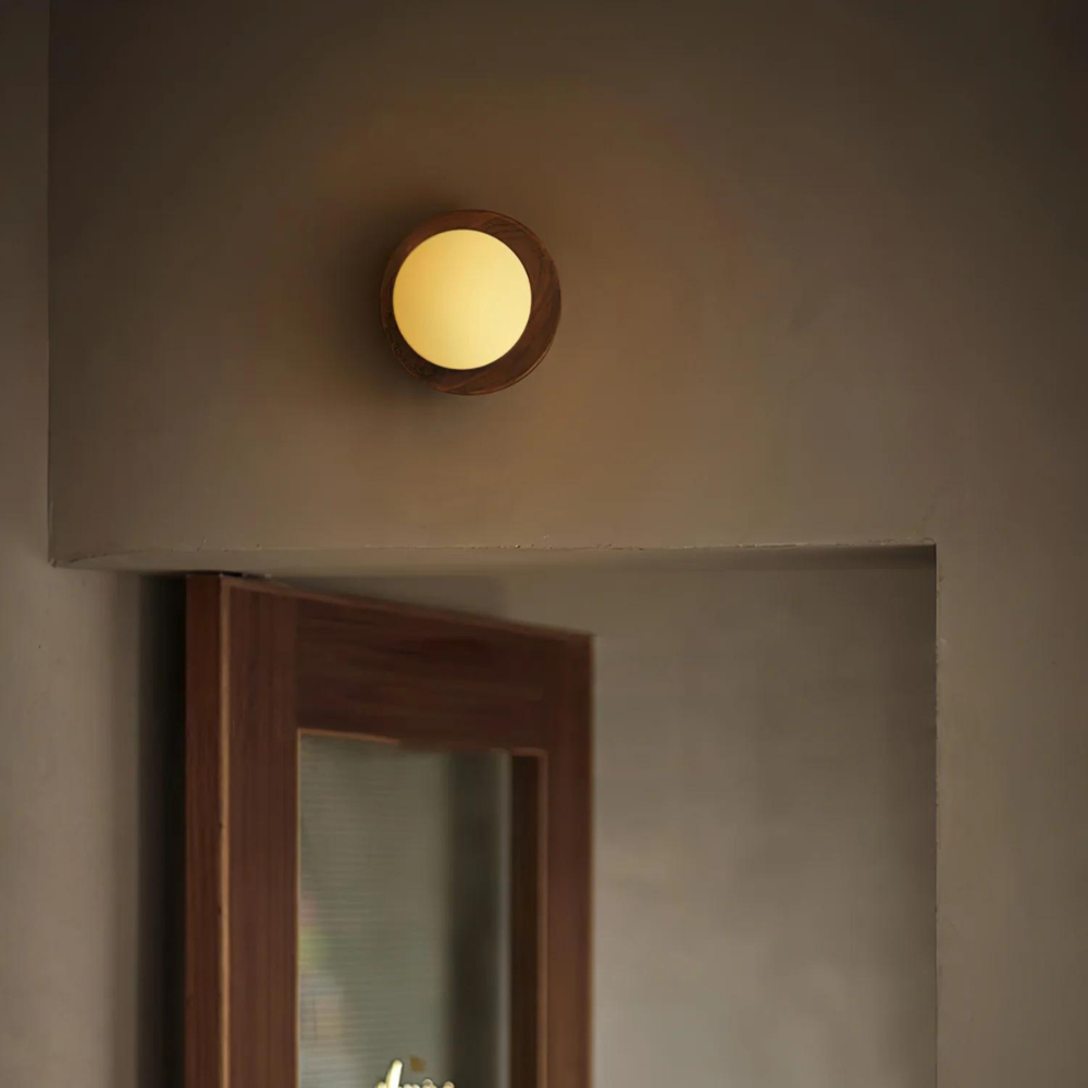Nordic Minimalist Natural Wood LED Wall Light