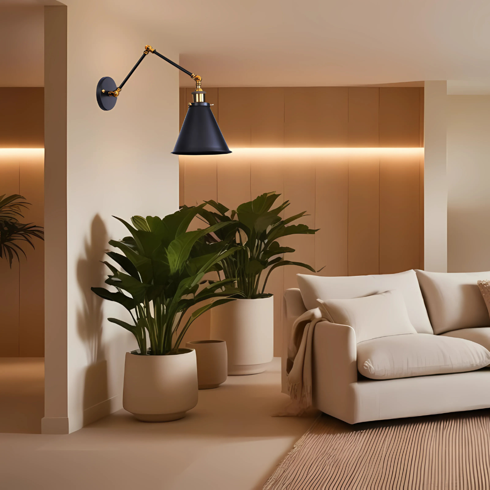 Marzella Industrial Retro Iron Vintage Wall Lamp