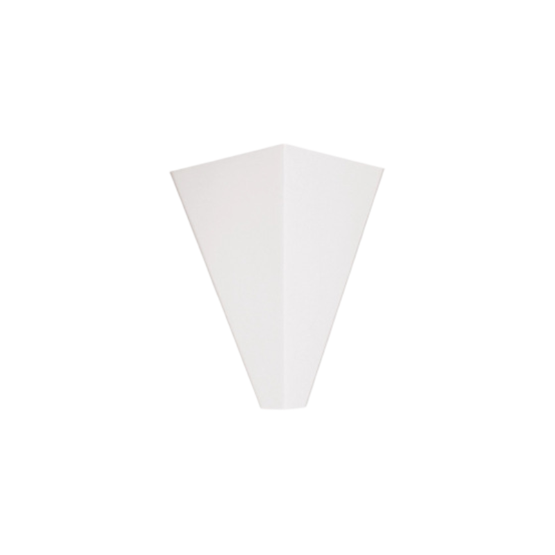 Eden White Modern Geometric Plaster Wall Light
