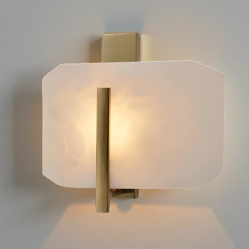Nordic Natural Alabaster Stone Square Wall Light