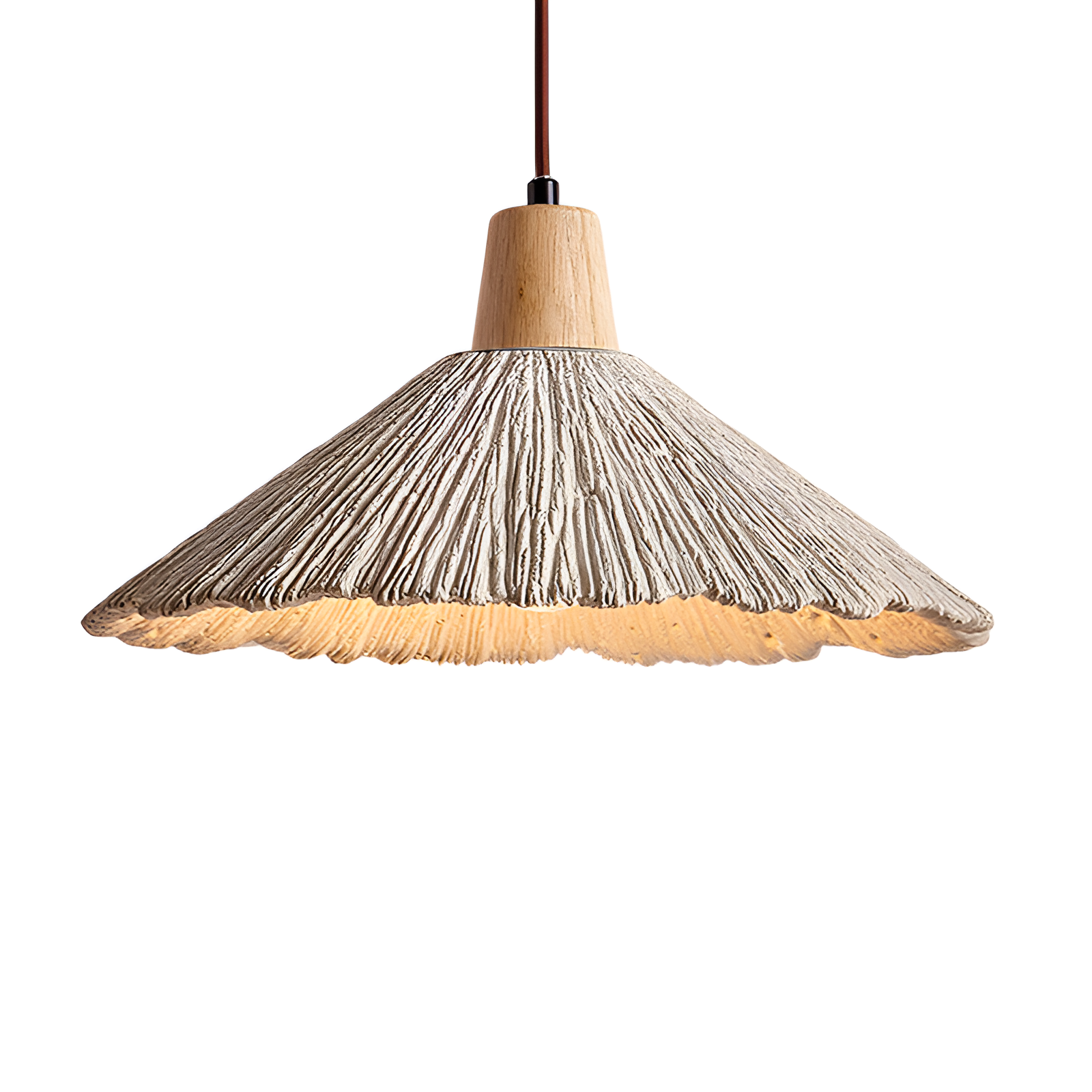 Cream Retro Wabi-Sabi LED Pendant Light