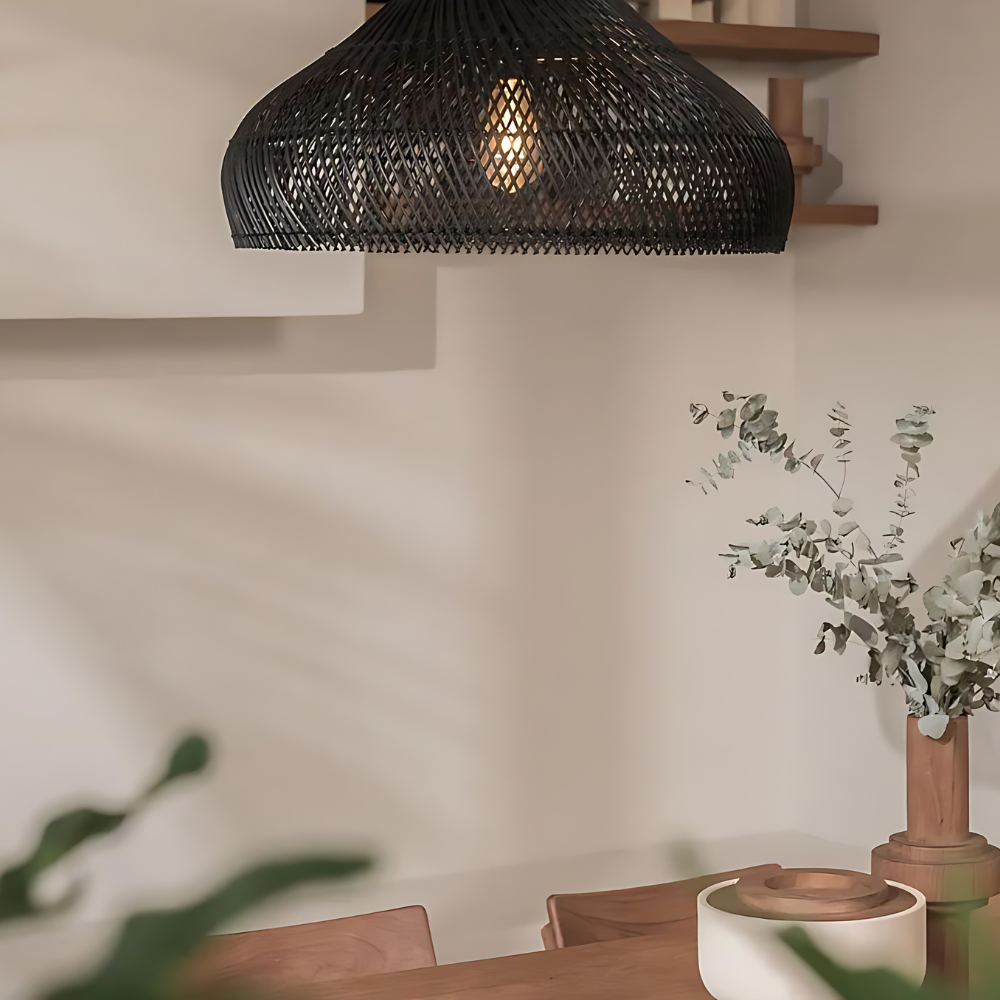 Retro Bohemian Rattan Pendant Light