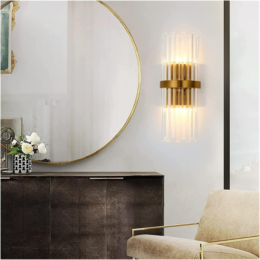 Crystal Gold Wall Light
