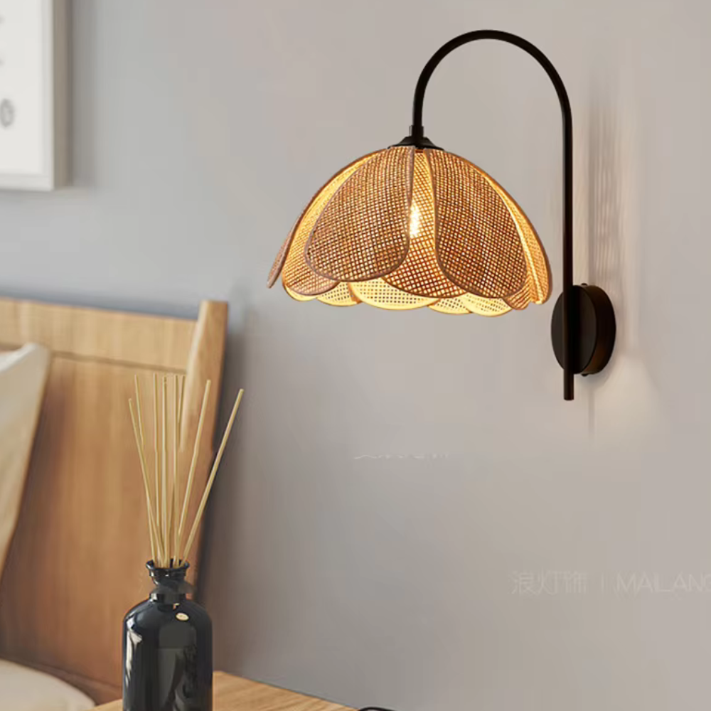 The Glow of Rattan Wall Light