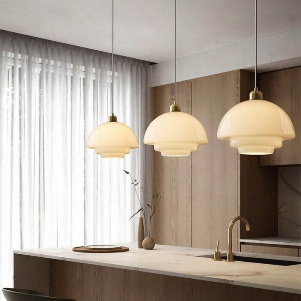The Pearl of Art Deco Glass Pendant Light