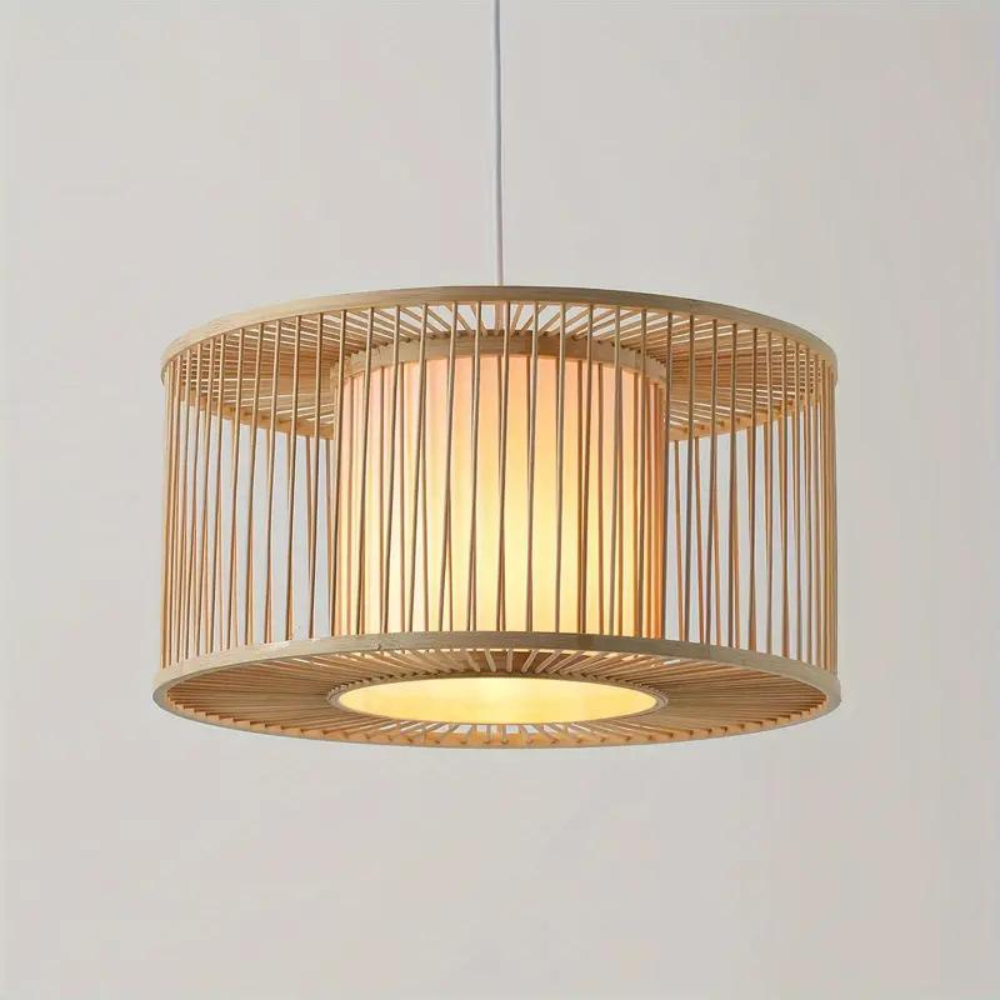 Night Butterfly Bamboo Pendant Light