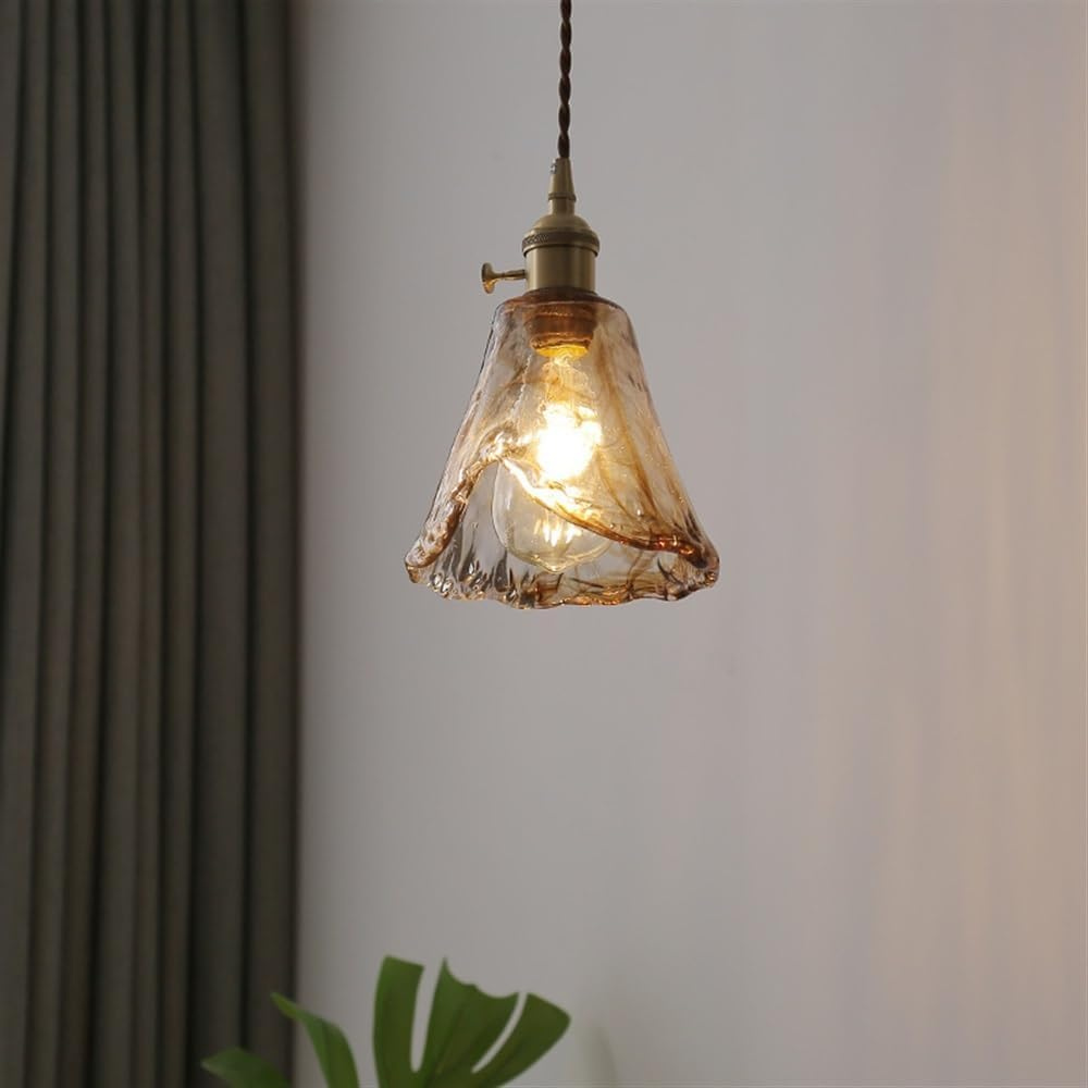 Aurex Vintage Brass Globe Pendant Light