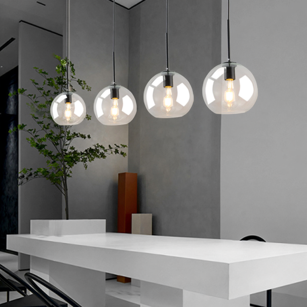 Solara Nordic Spherical Glass Pendant Light