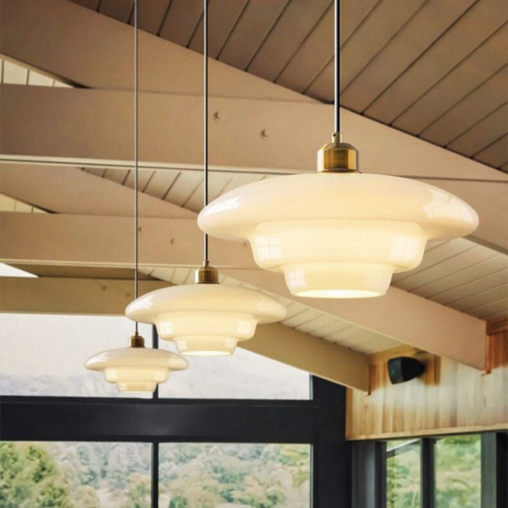 The Pearl of Art Deco Glass Pendant Light