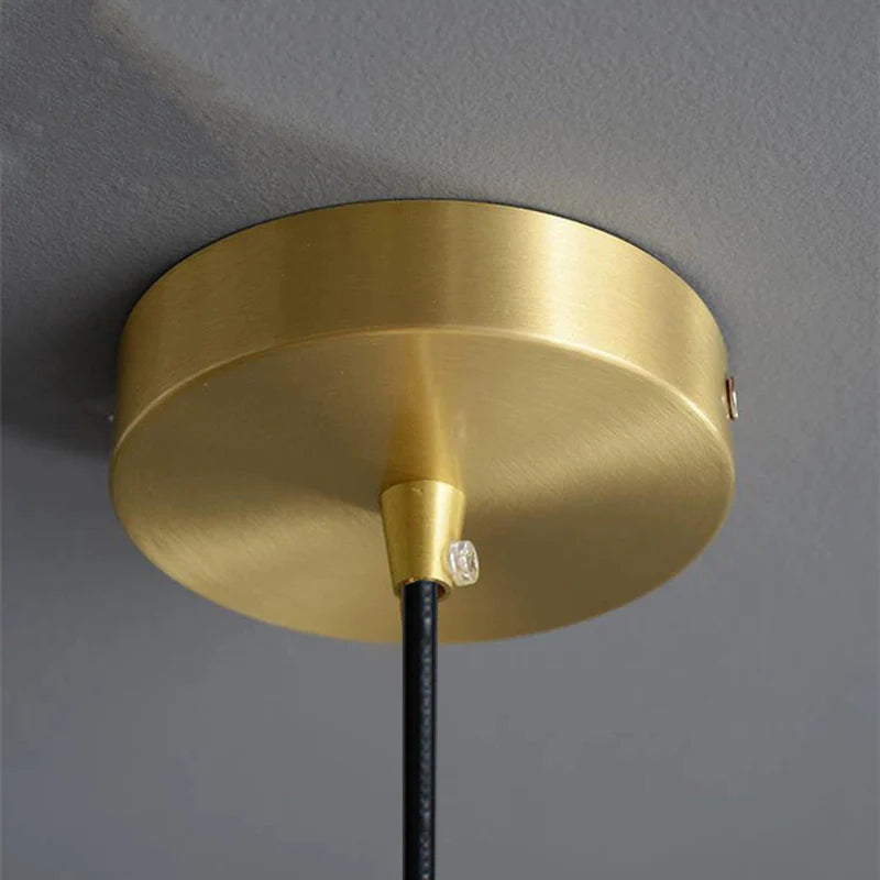 Aurelia Vintage Retro White Jade Glass Pendant Light