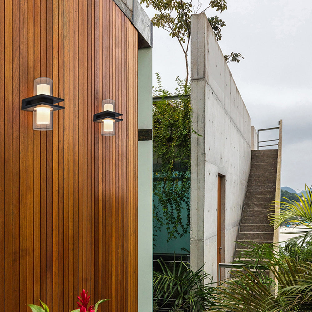 Moderne Cilindrische Dubbele Kop IP65 Waterdichte Buitenspot