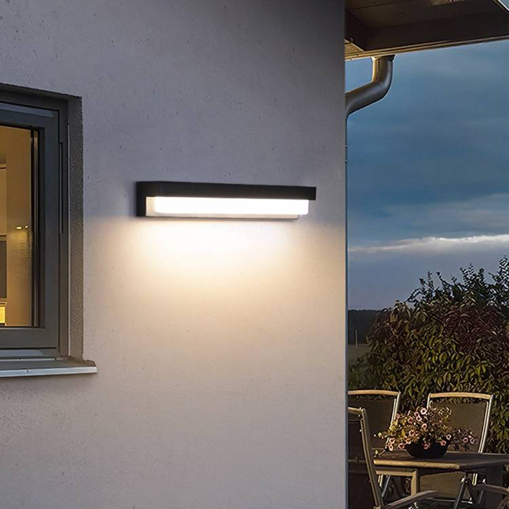 Lampada da esterno minimalista solare lineare in acrilico IP65 impermeabile