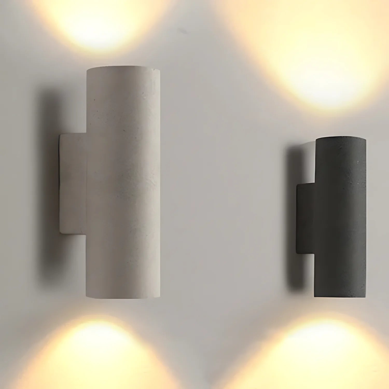 Midnight Glow Minimalist Cement Indoor Outdoor Wall Light