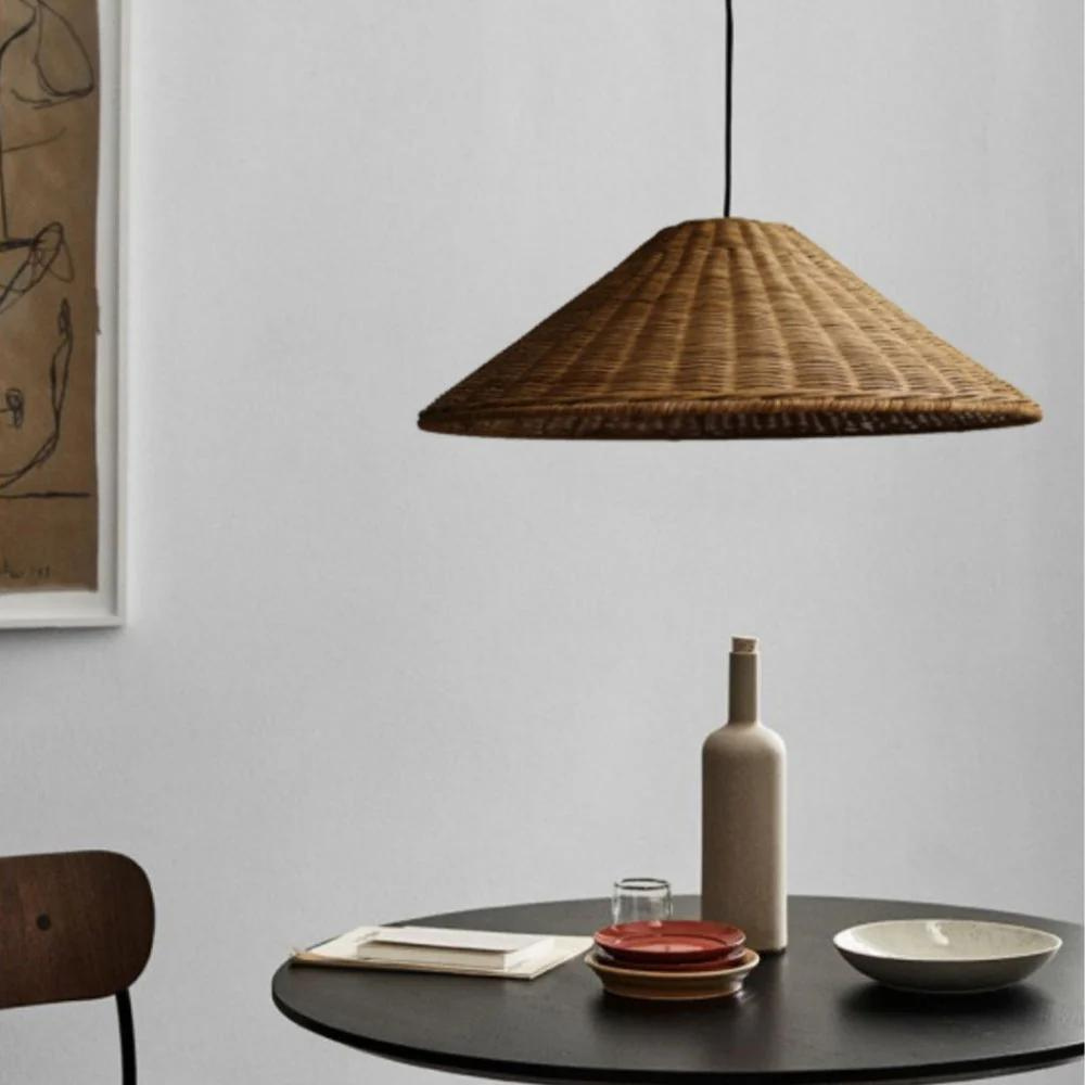 Japandi Artisan Shine Rattan Pendant Light