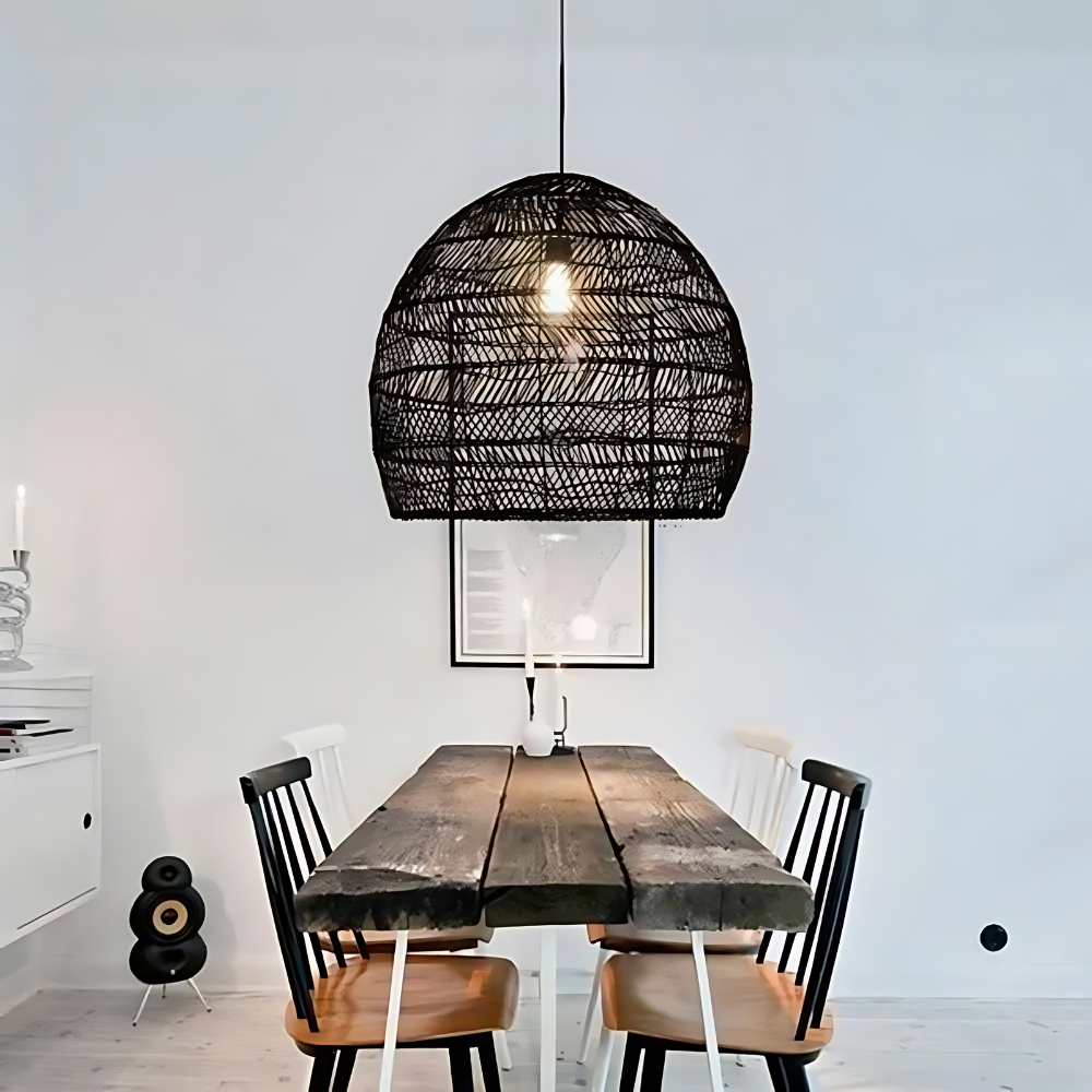 The Bohemian Thread Rattan Pendant Light