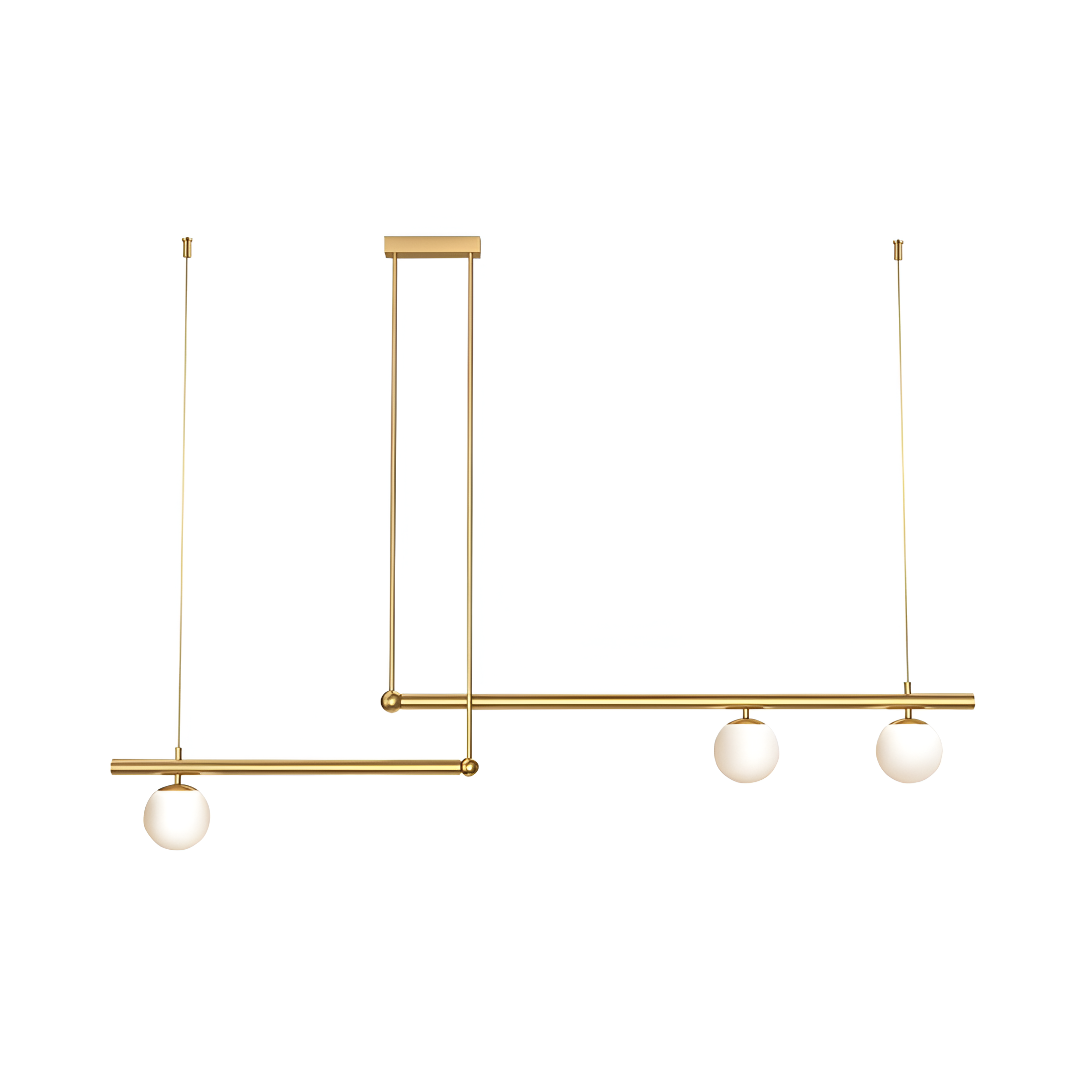 Nordic Glass Linear Luxury Pendant Light