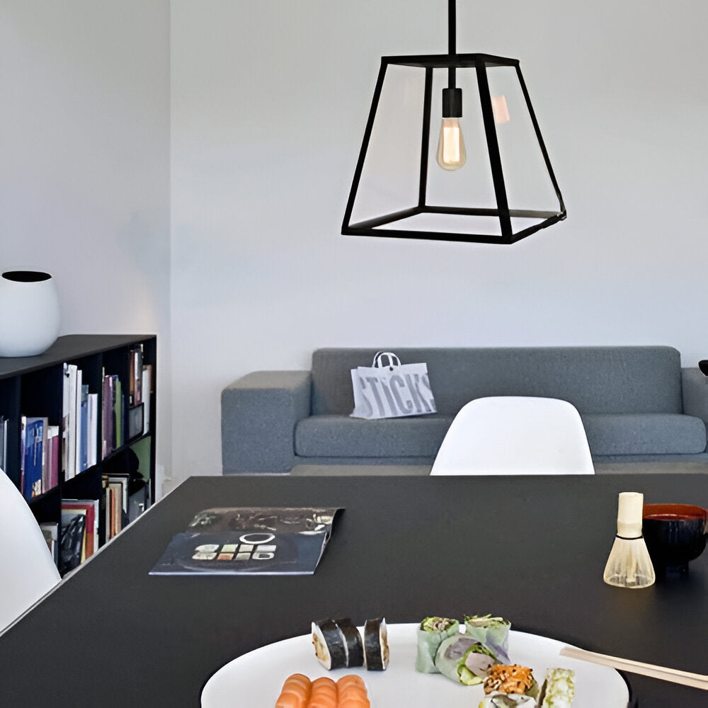 Arlo Retro Industrial Glass Pendant Light