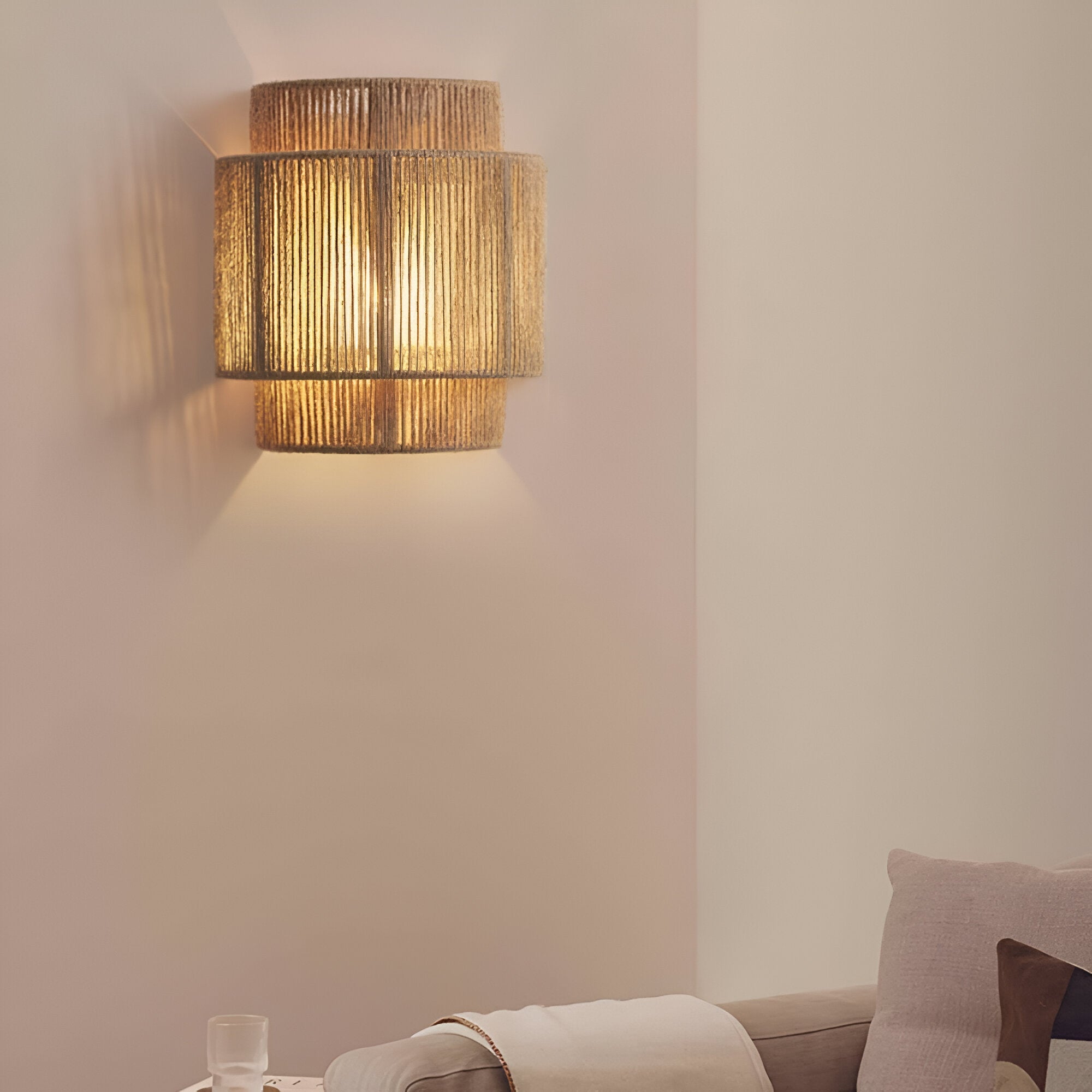 Bohemian Vintage Hand Woven LED Wall Light