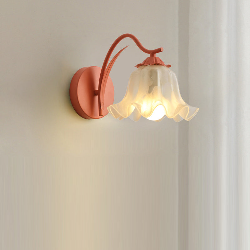 French Flower Wall Sconce Light