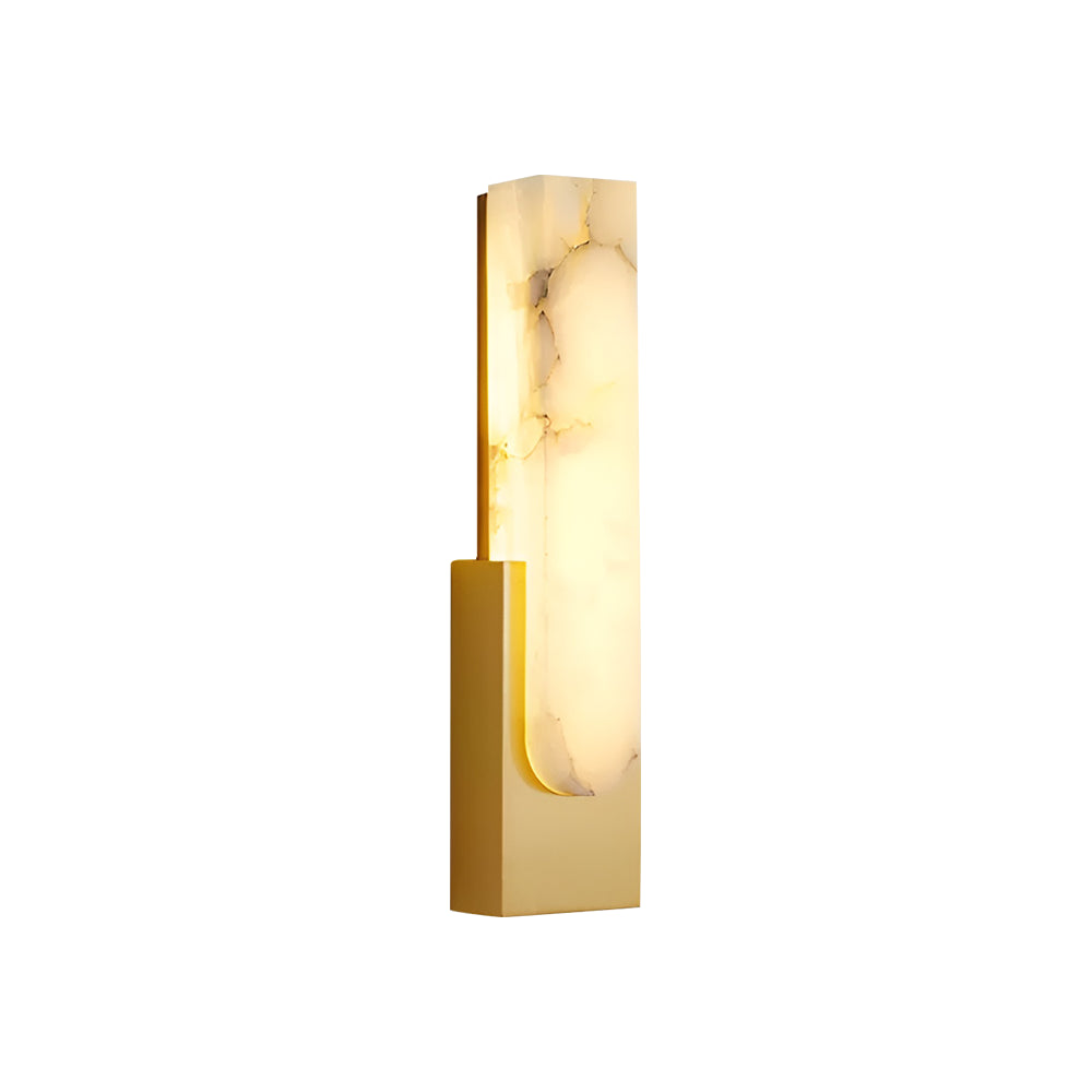 Agatha Modern Artificial Alabaster Minimalist Wall Light