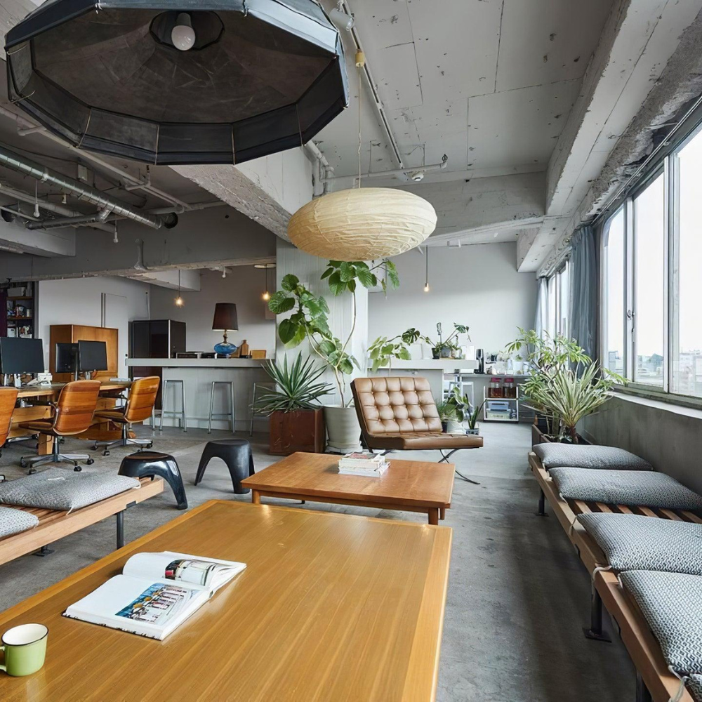 The Mist Shard Japandi Paper Pendant Light