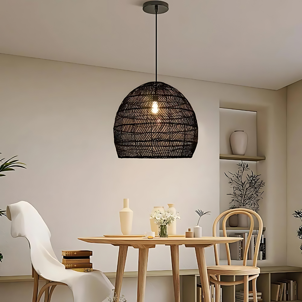 The Bohemian Thread Rattan Pendant Light