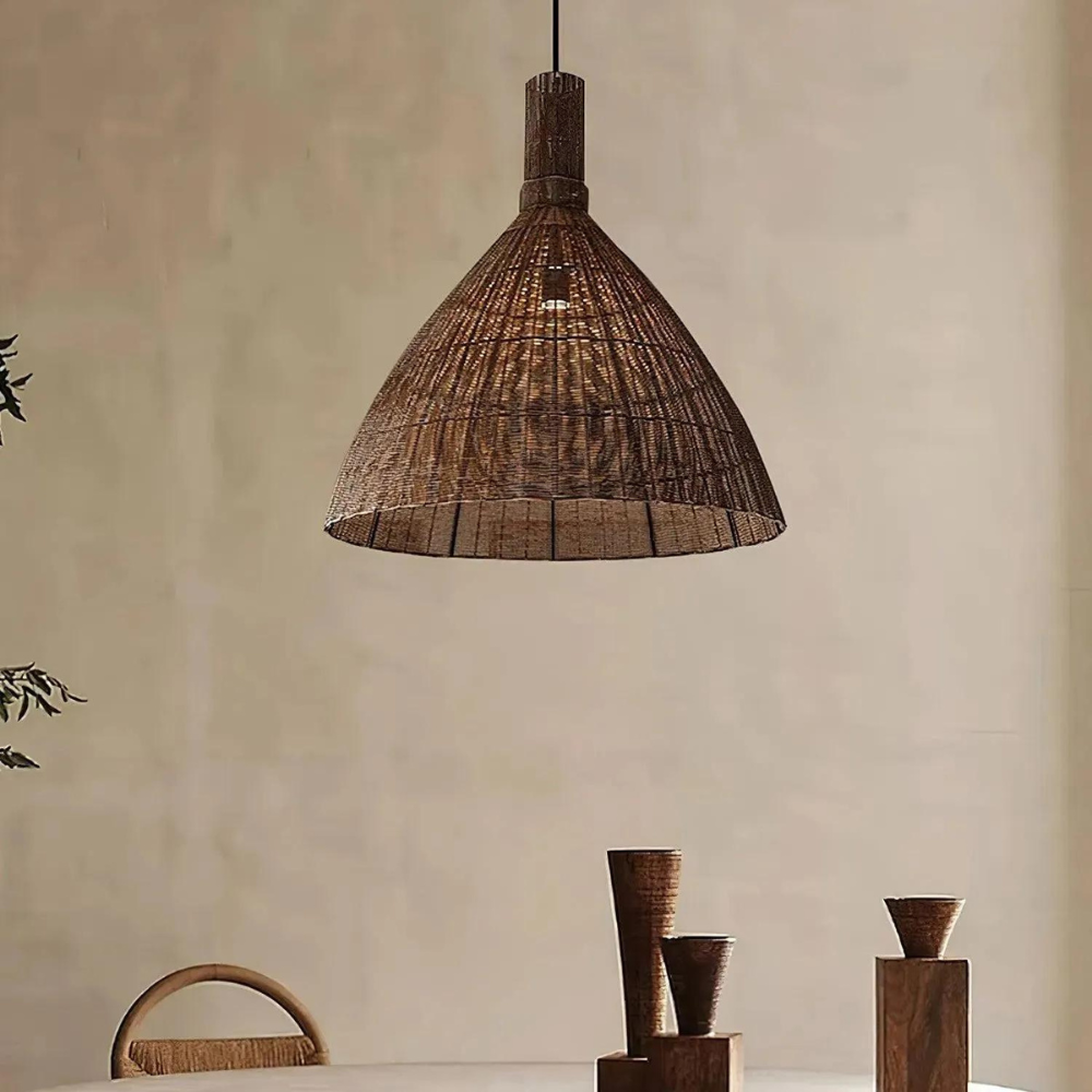 The Rattan Essence of the Islands Pendant Light