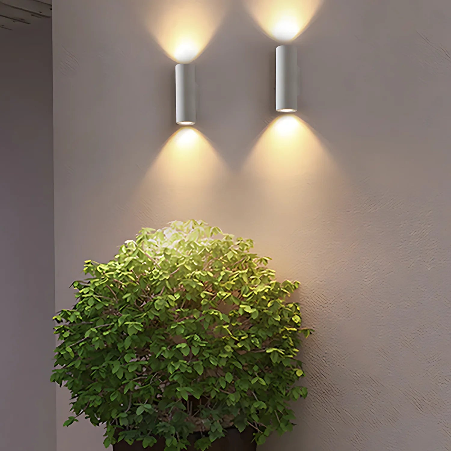 Midnight Glow Minimalist Cement Indoor Outdoor Wall Light