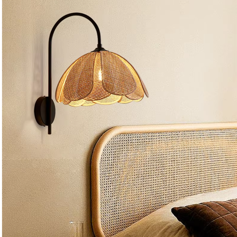 The Glow of Rattan Wall Light