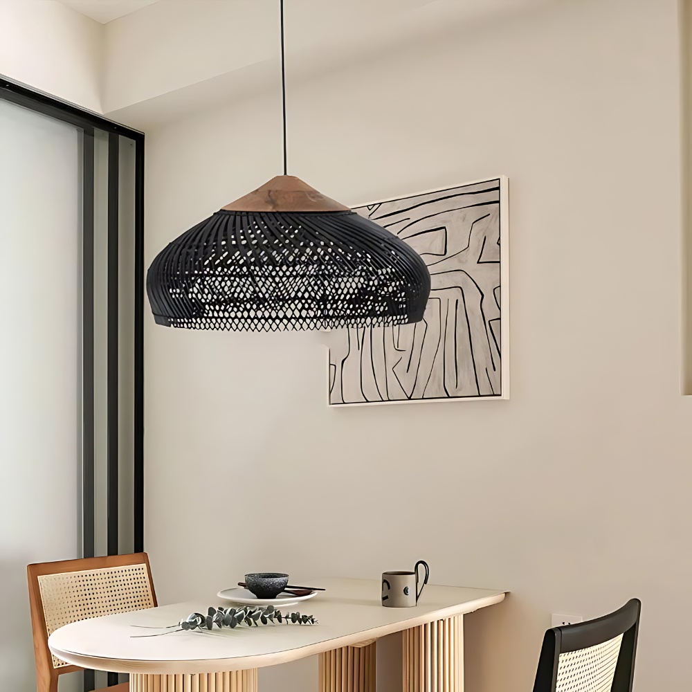 Retro Bohemian Rattan Pendant Light