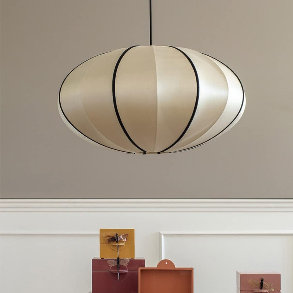 Japandi Silk Veil Pendant Light
