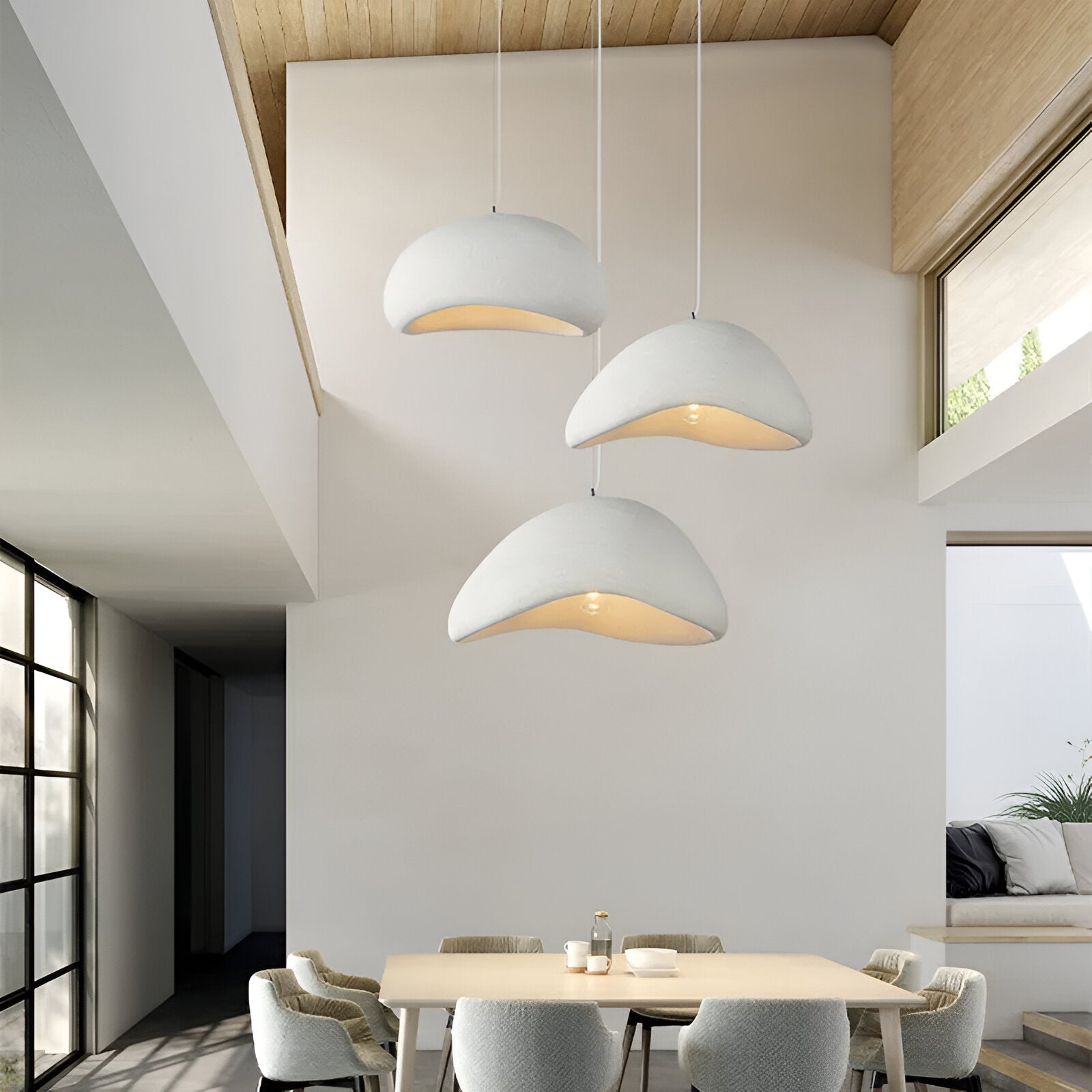 Nordic Wabi Sabi Fiberglass Pendant Light
