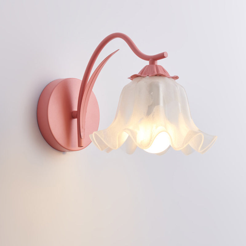 French Flower Wall Sconce Light