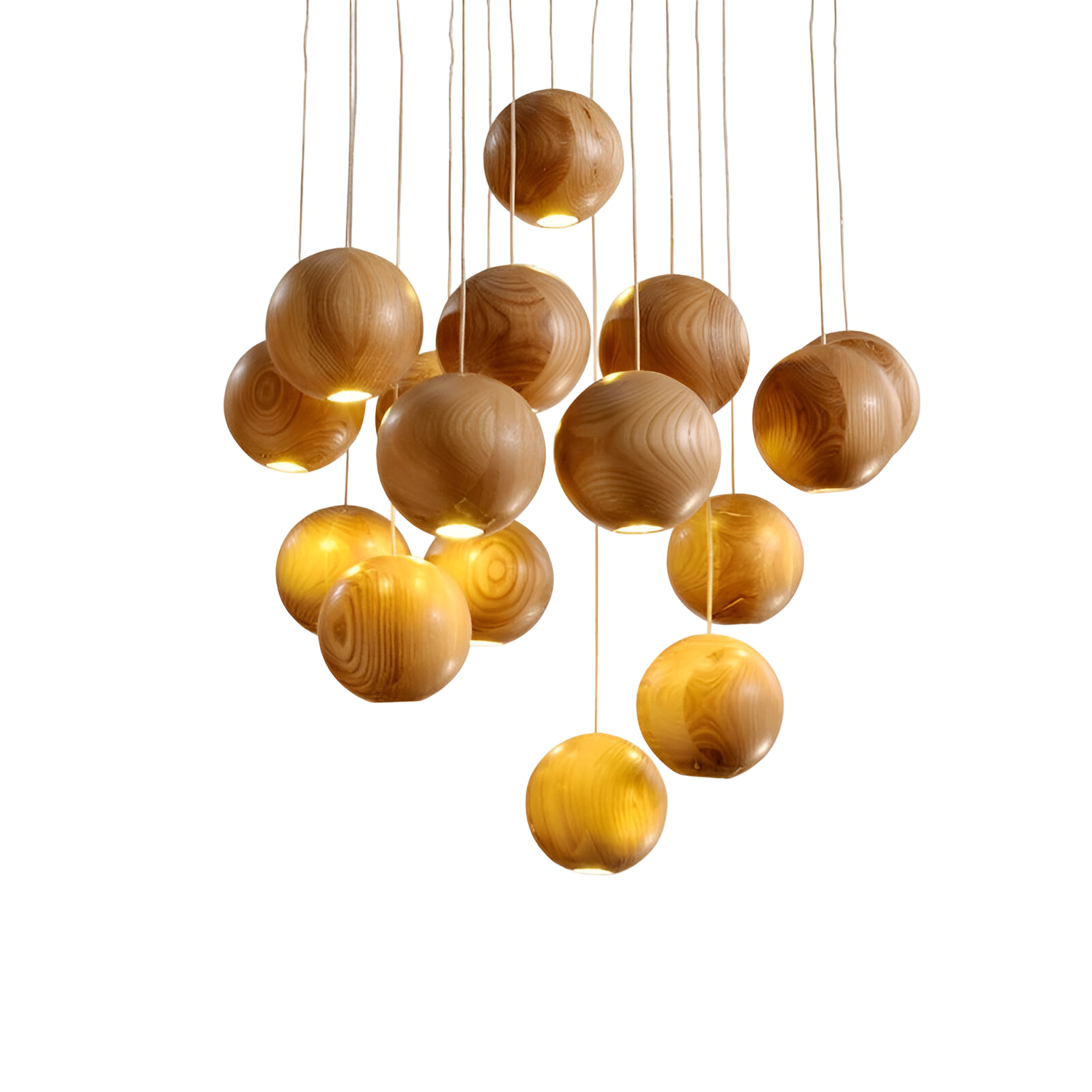 Nordic Natural Wood Milliere LED Pendant Light