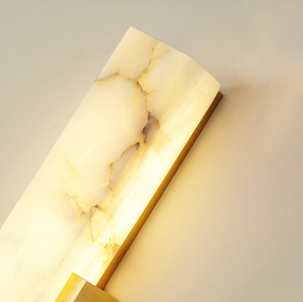 Agatha Modern Artificial Alabaster Minimalist Wall Light