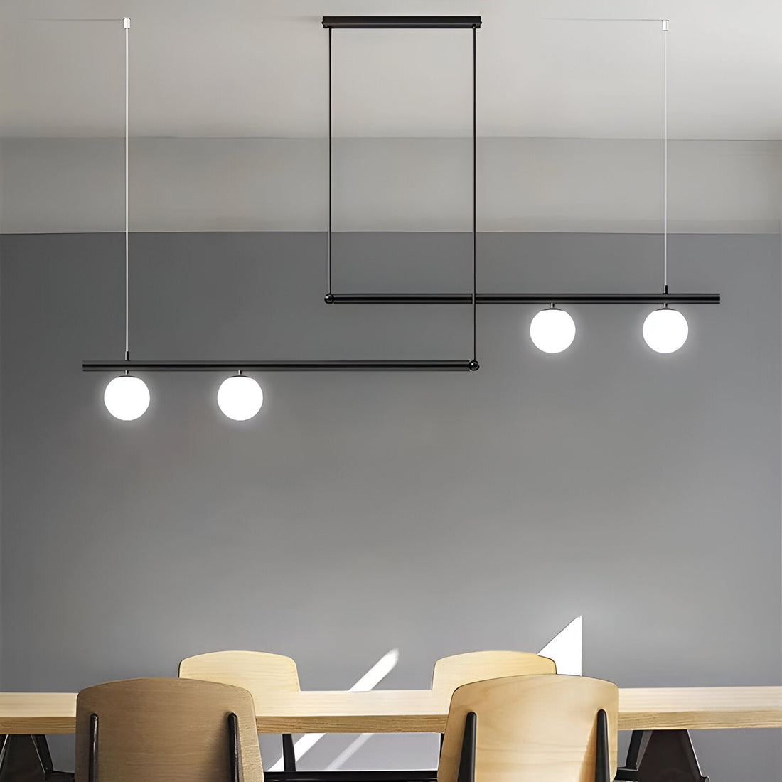Nordic Glass Linear Luxury Pendant Light