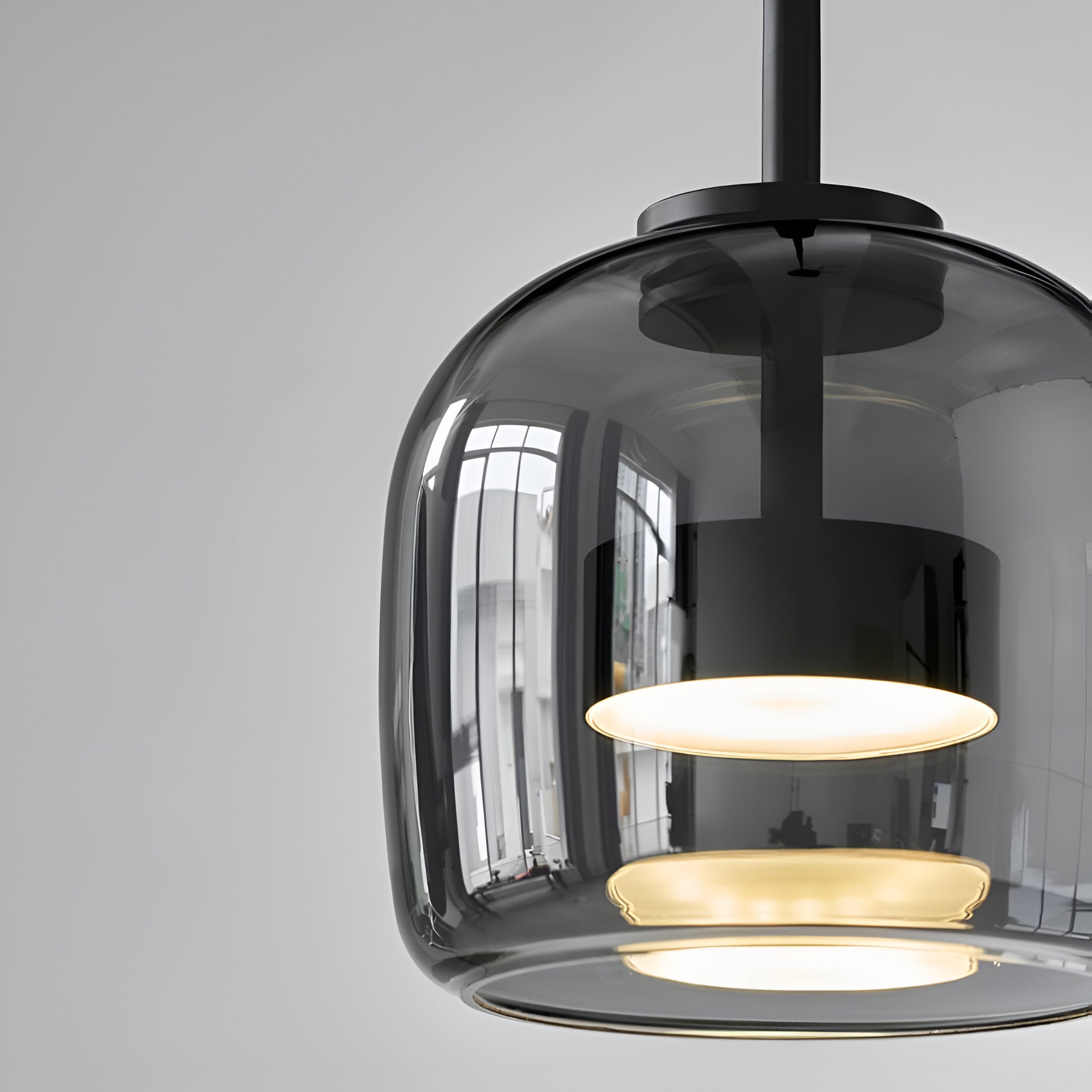 Retro Hailie Modern Glass LED Pendant Light