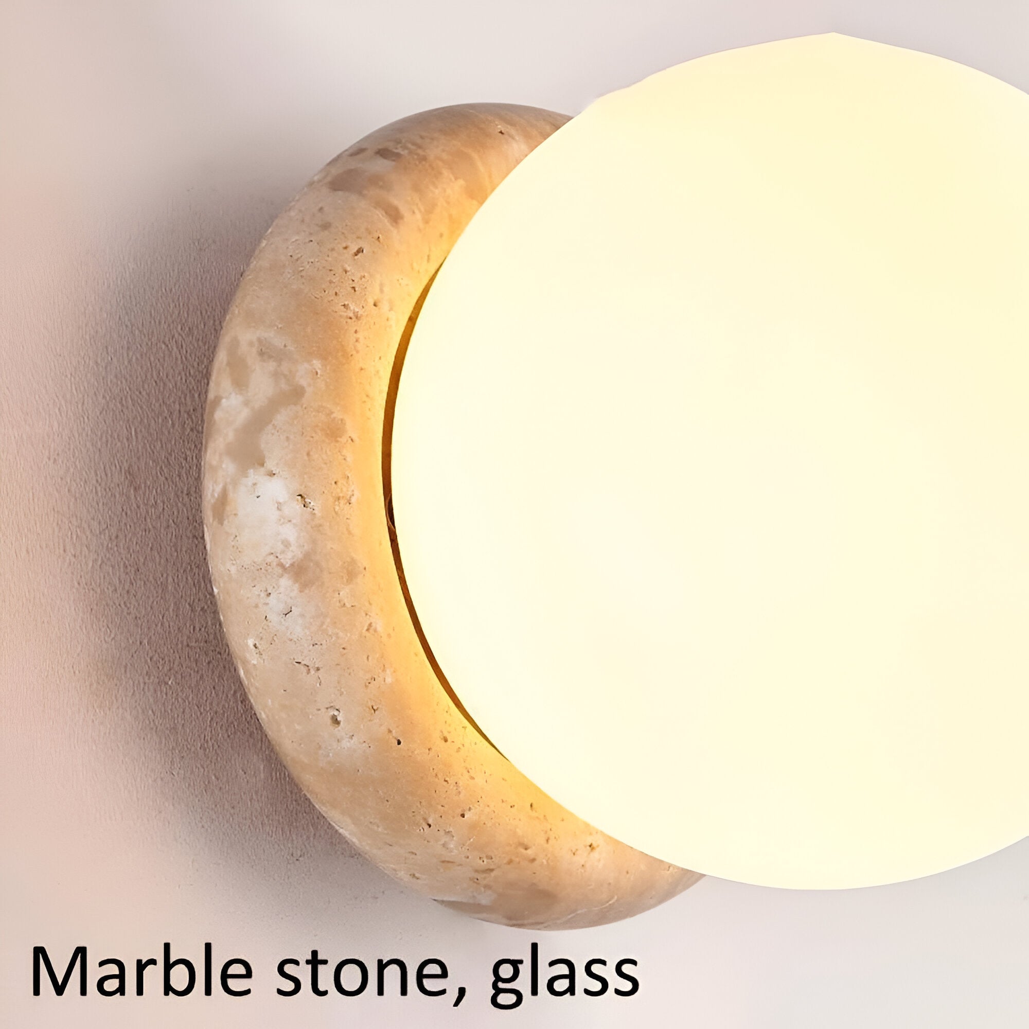Asteroid Travertine Outdoor Wall Light