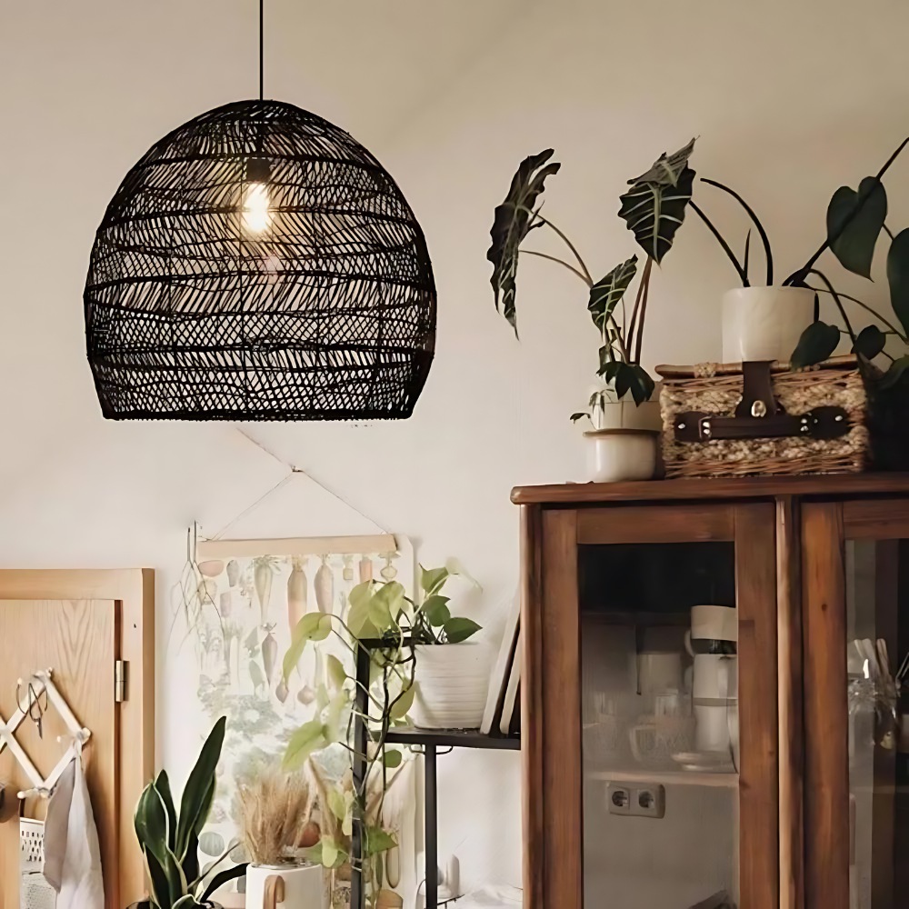 The Bohemian Thread Rattan Pendant Light
