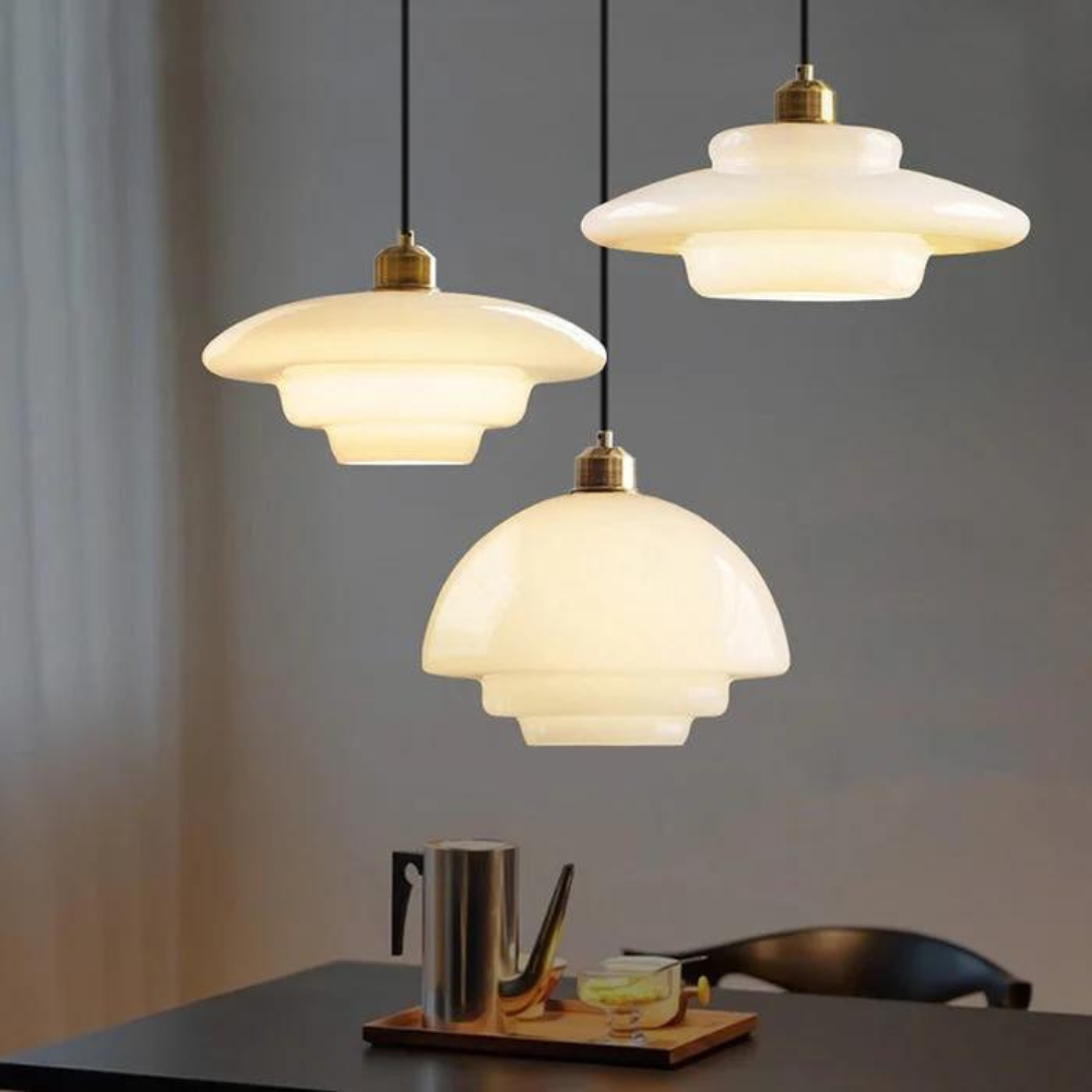 The Pearl of Art Deco Glass Pendant Light
