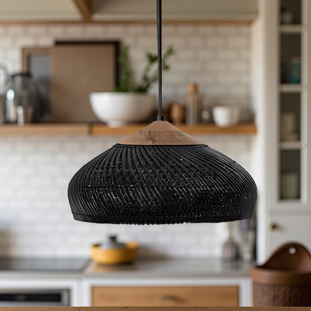 Retro Bohemian Rattan Pendant Light