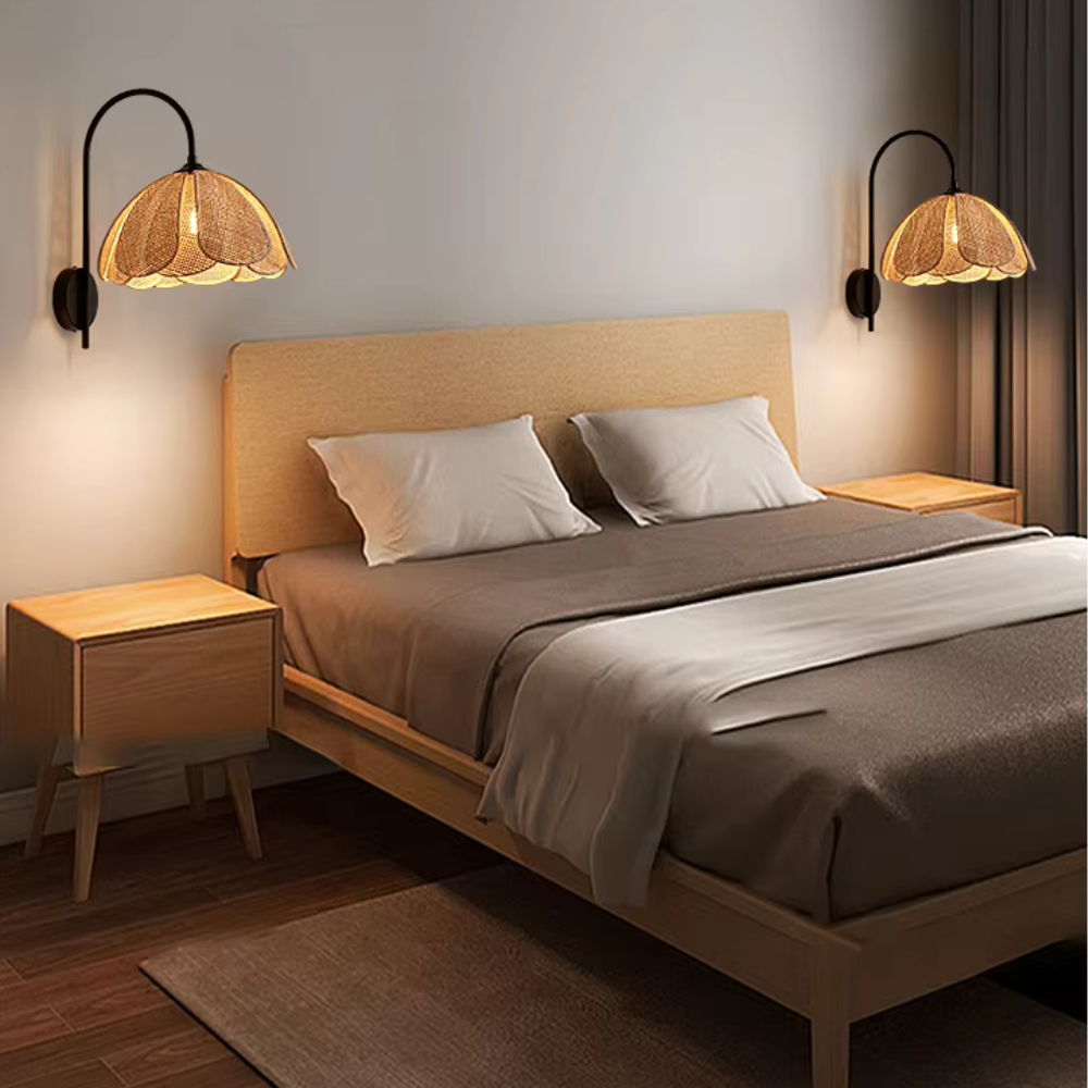 The Glow of Rattan Wall Light